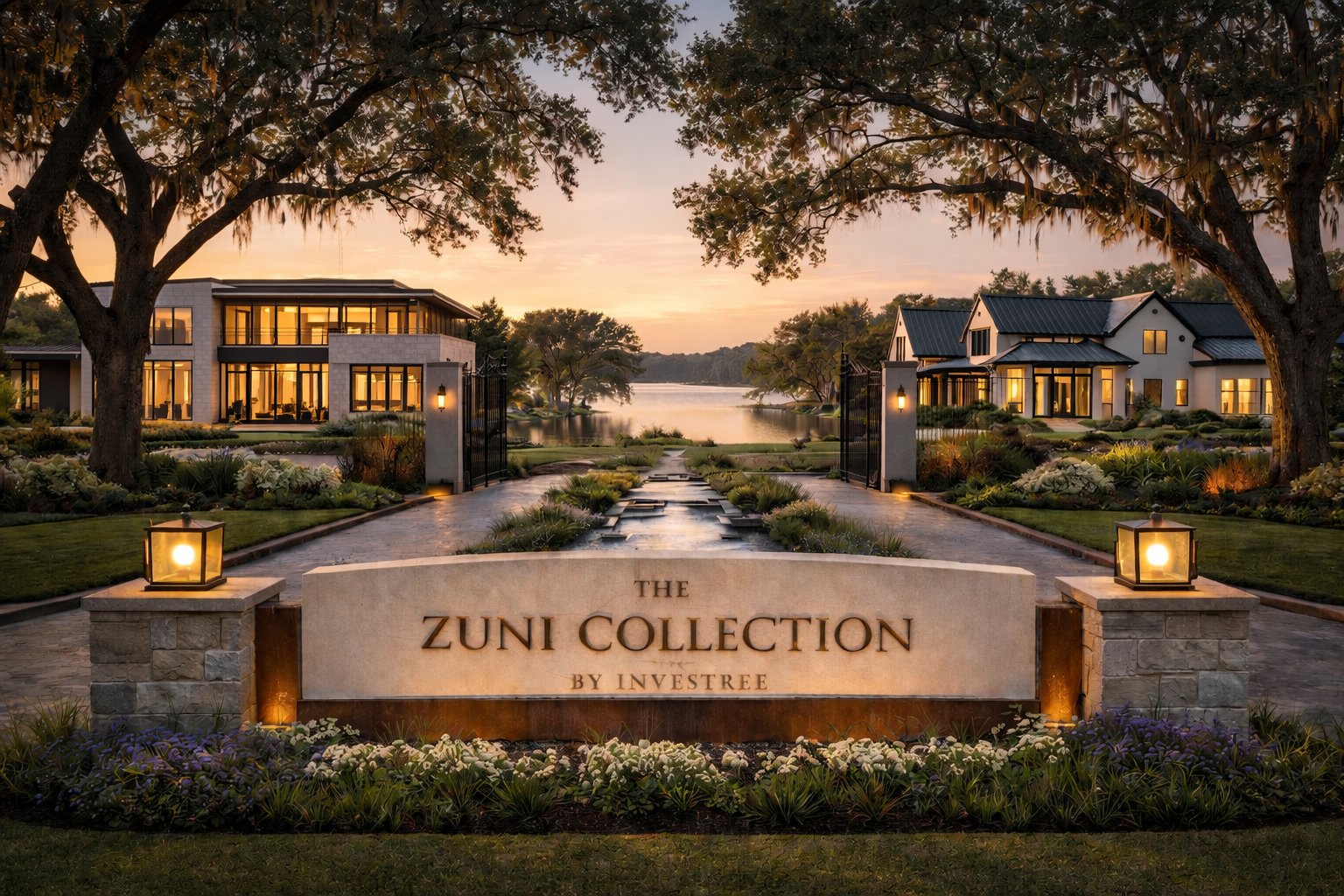 The Zuni Collection by Investree, private gated community at twilight